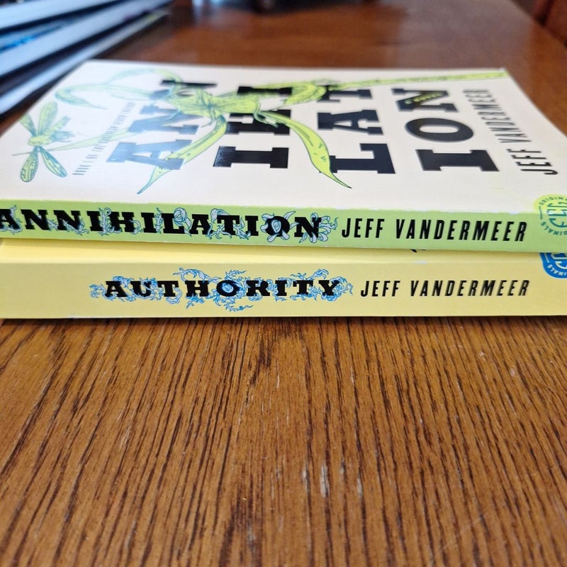 Annihilation, Authority Book 1 and 2 South Reach Trilogy, Lot of 2 