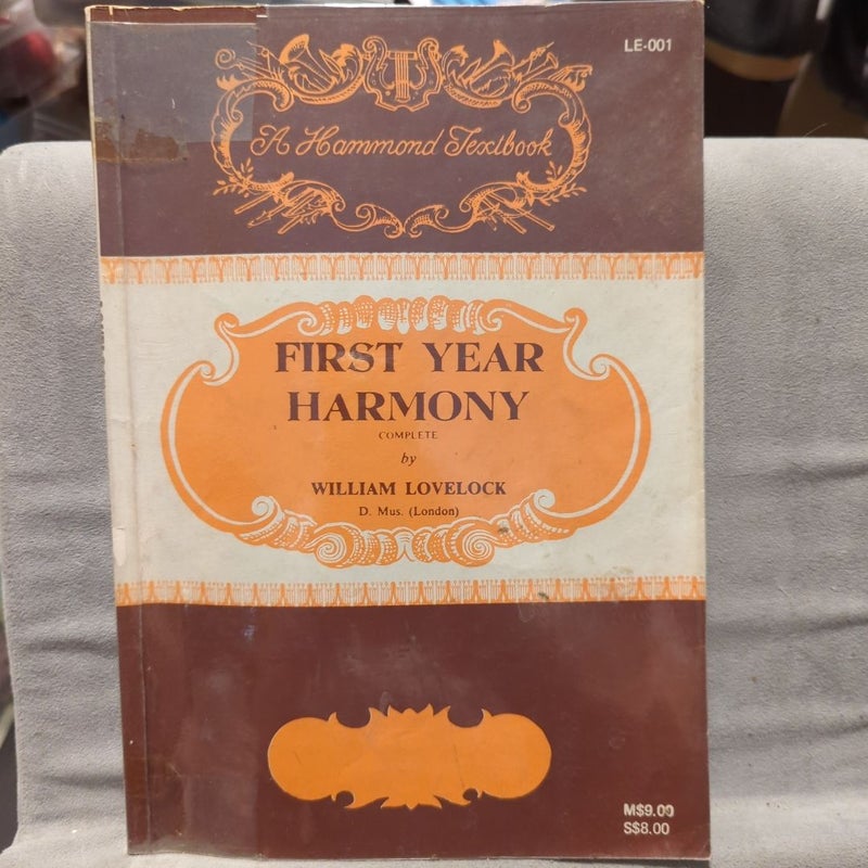 First Year Harmony
