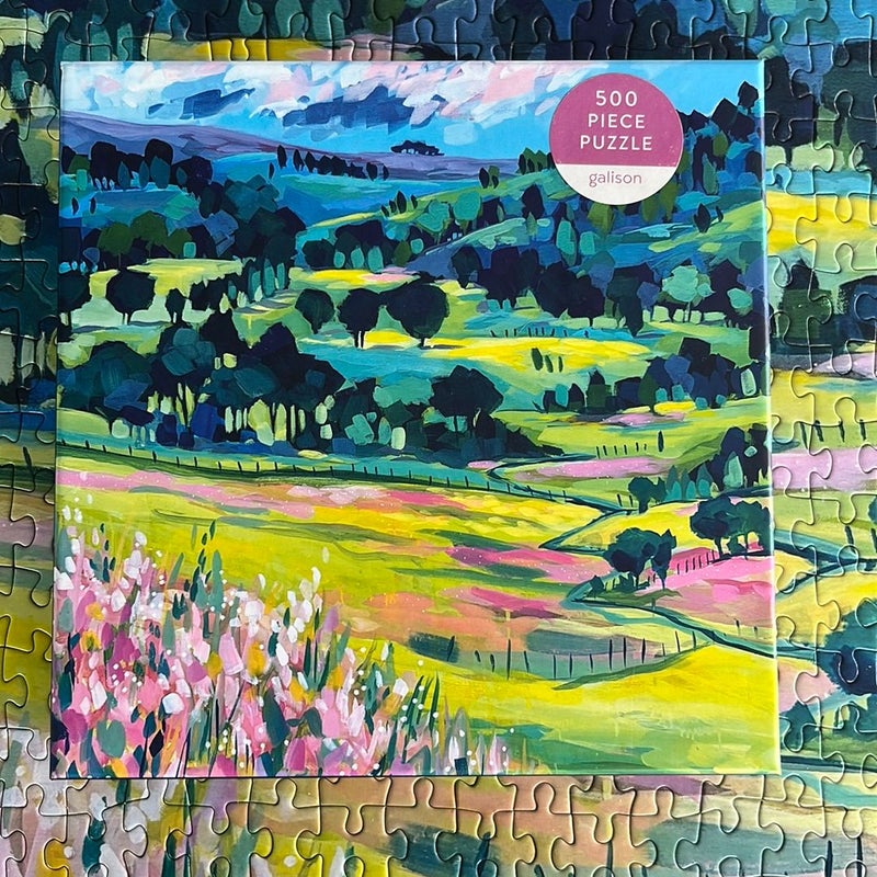 Galison painted hills 500 piece puzzle