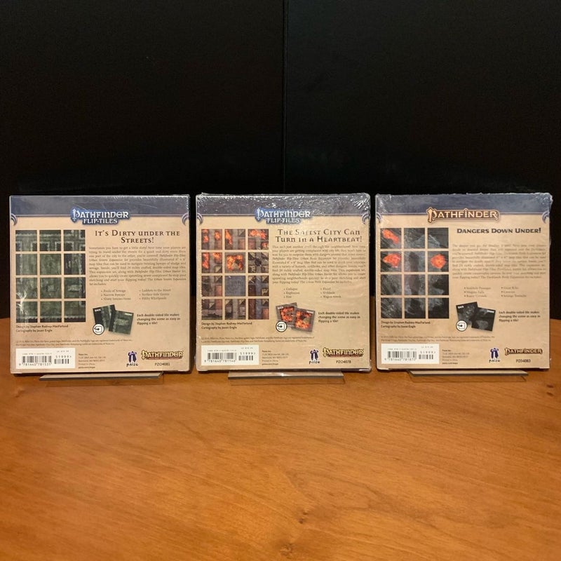 Pathfinder Flip-Tiles Lot: Urban Sewers, Perils, Darklands Perils Expansion Set