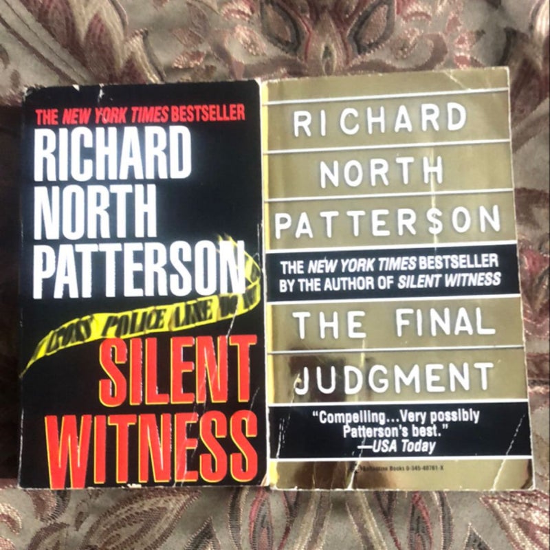 Richard North Patterson 2 book lot