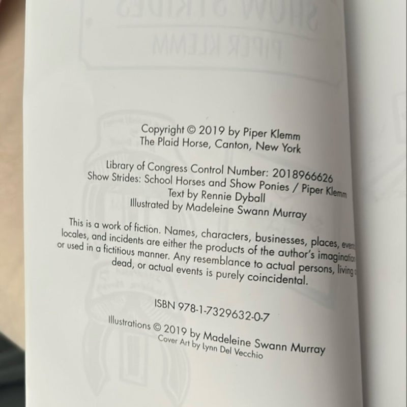 Show Strides: School Horses & Show Ponies