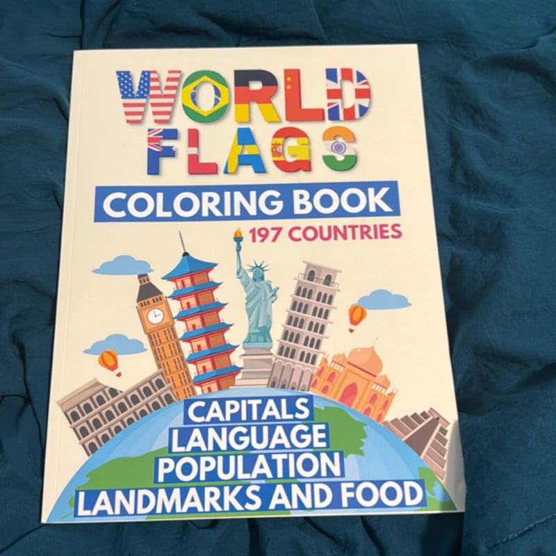 World Flags Coloring Book by Stress Less Coloring Books