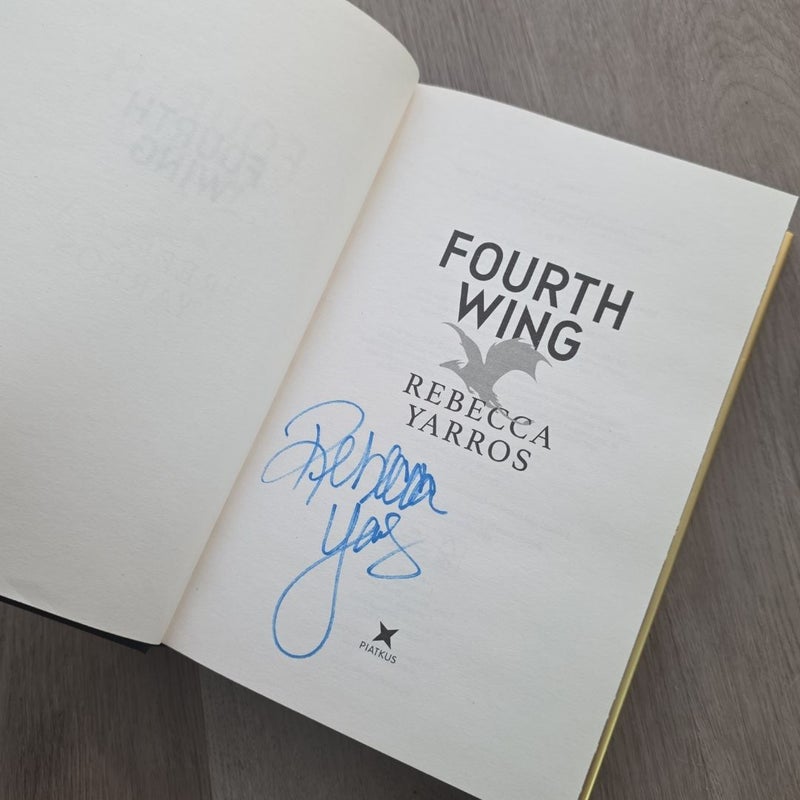 Fourth Wing Signed Special Edition