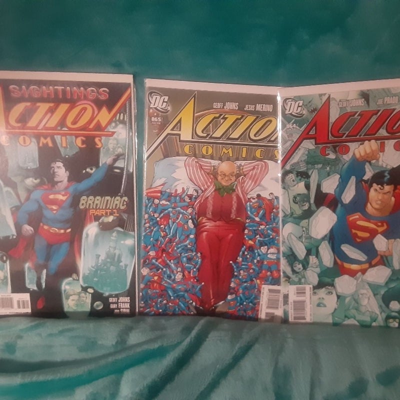 Action Comics Superman Geoff Johns comic lot issues 864-873 