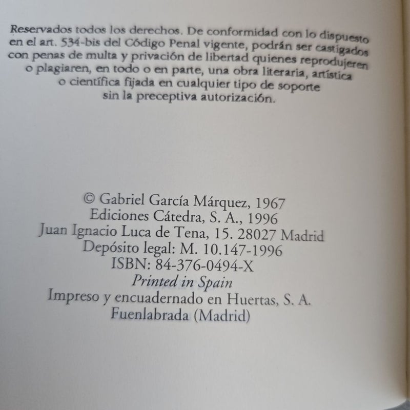 Cien Años de Soledad