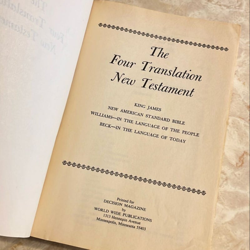 The Four Translation New Testament