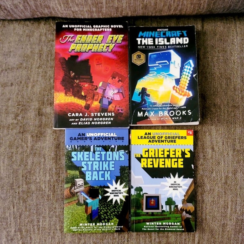Minecraft Book Lot 9 Books 