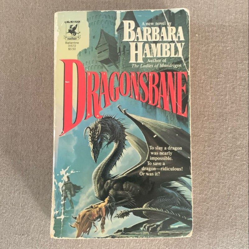 DRAGONSBANE- True 1st/1st Mass-Market Paperback! 