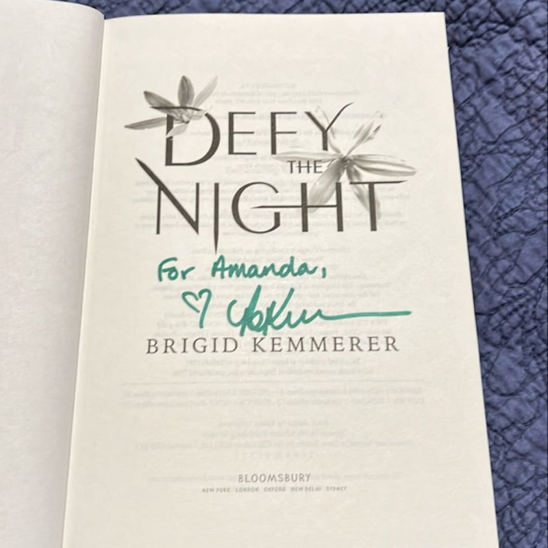 SIGNED TO AMANDA: Defy the Night