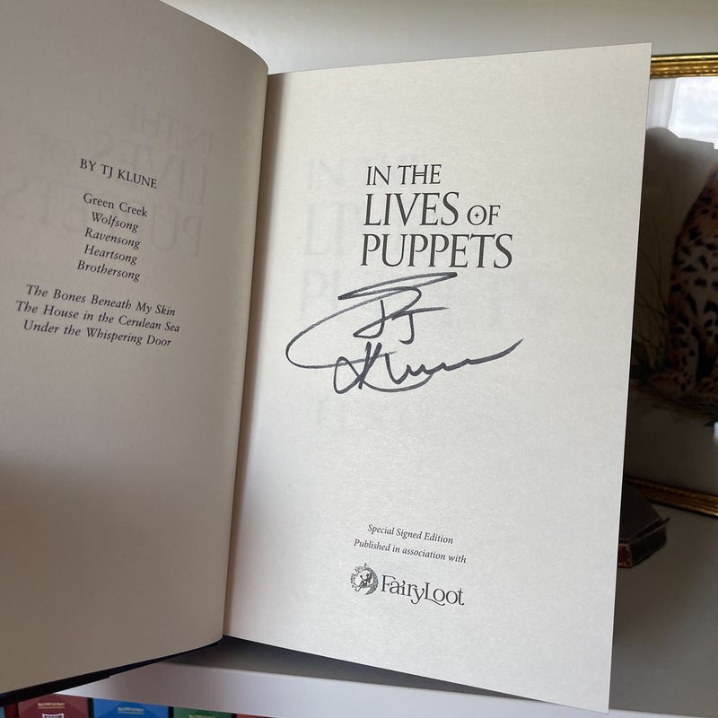 In the Lives of Puppets Signed Fairyloot Edition