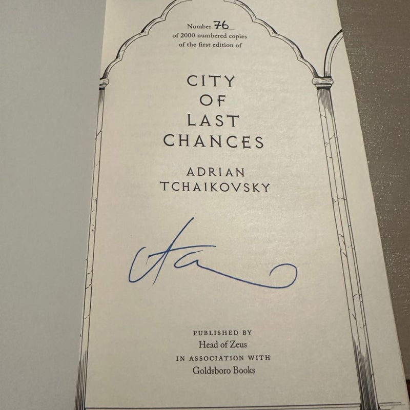 Goldsboro City of Lost Chances Hand Signed and numbered 