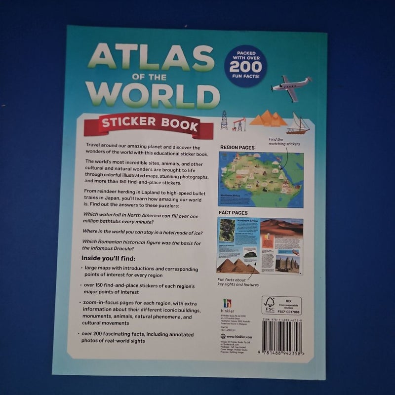 Atlas of the World STICKER BOOK