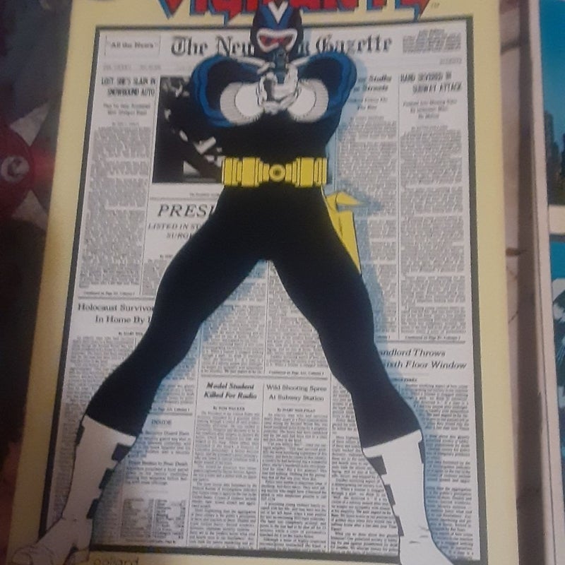 Bundle of 4 DC Comics: New Teen Titans annual 2, Vigilante 1, 17,18 Father's Day by Alan Moore.  #comics
1st appearance of Vigilante. by Marv Wolfman, Keith Pollard, Alan Moore and George Perez. 
   Annual 2 has a miscut cover- it doesn't align perfectly. Also some minor cover wear. 17,18 have a few cover dings. =0
good shape 