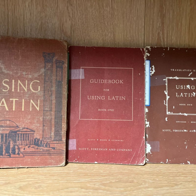 Using Latin, Book 1  Translation Key & Guidebook Annabel Horn; John Flagg..3 Lot