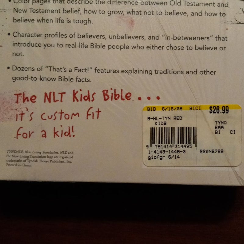 The NLT Kids Bible