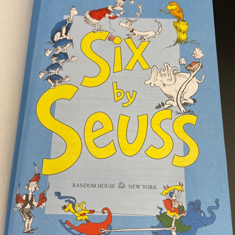 Six by Seuss A Treasury of Dr. Seuss Classics hardcover Childrens Book