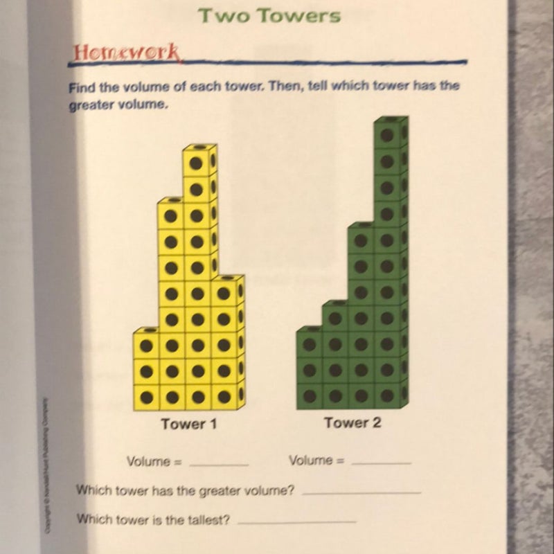 Math Workbook First Grade