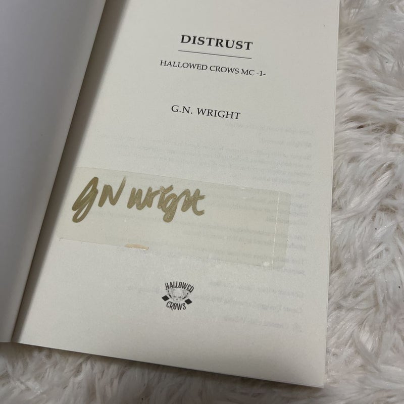 Distrust (Signed bookplate) by G.N. Wright, Paperback | Pangobooks