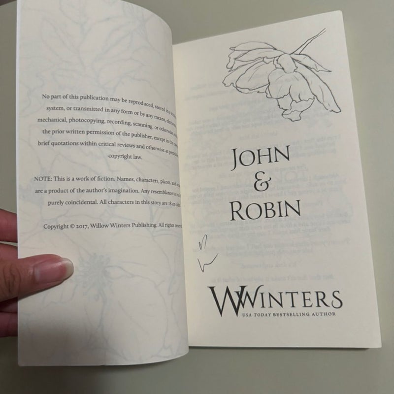 John and Robin: Forget Me Not (signed)