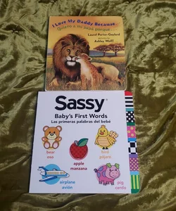 2 English and Spanish Children's Board Books