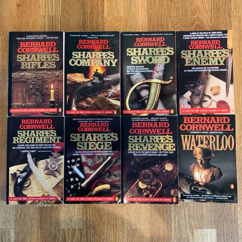 LOT OF 8 Richard Sharpe novels