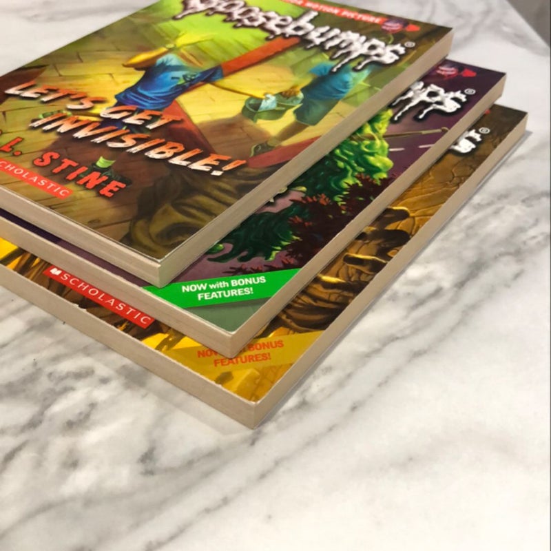 Goosebumps- reprinted 3 pack