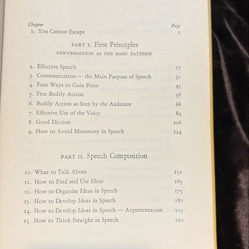   Vintage 1950s High School Textbook “Speech”