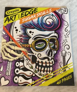 Crayola Art with sugar skulls 