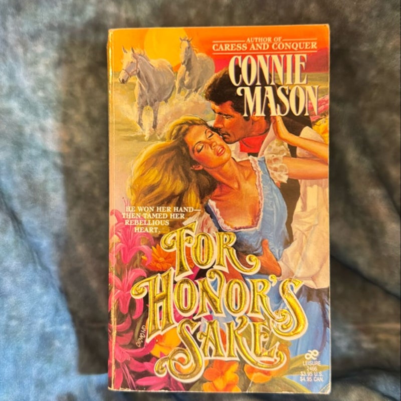 For Honor's Sake - Vintage, Out of Print Cover