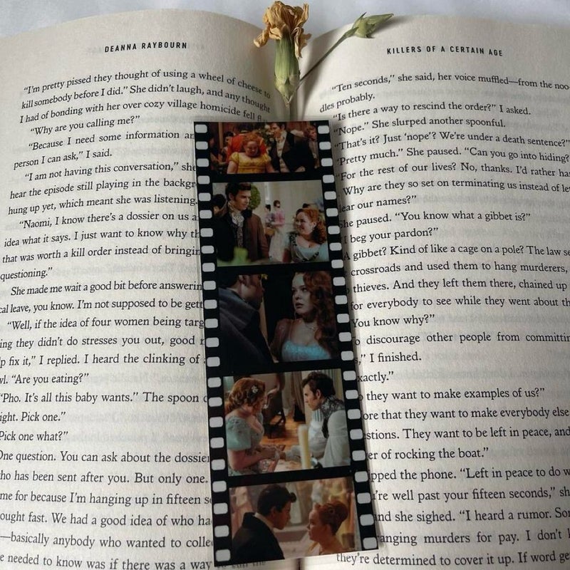 Romancing Mister Bridgerton film strip bookmark 