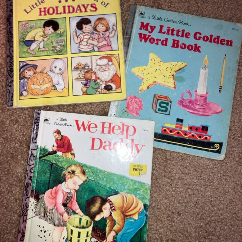 Bundle of 3 Vintage “Little Golden Books”