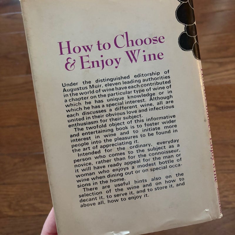 How to Choose and Enjoy Wine 