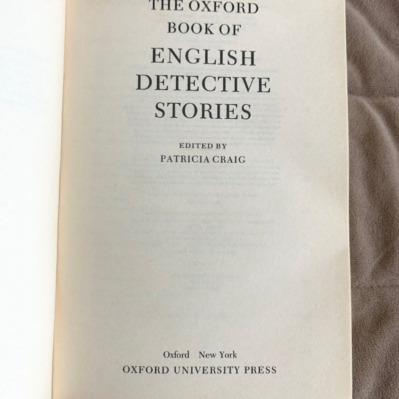 The Oxford Book of English Detective Stories