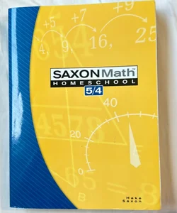 Saxon Math 5/4 Homeschool