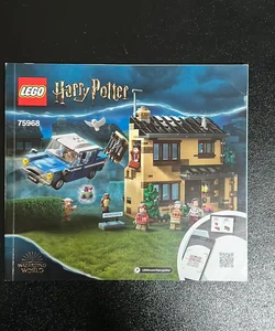Lego Harry Potter 75968 Instruction Book Manual Only. 