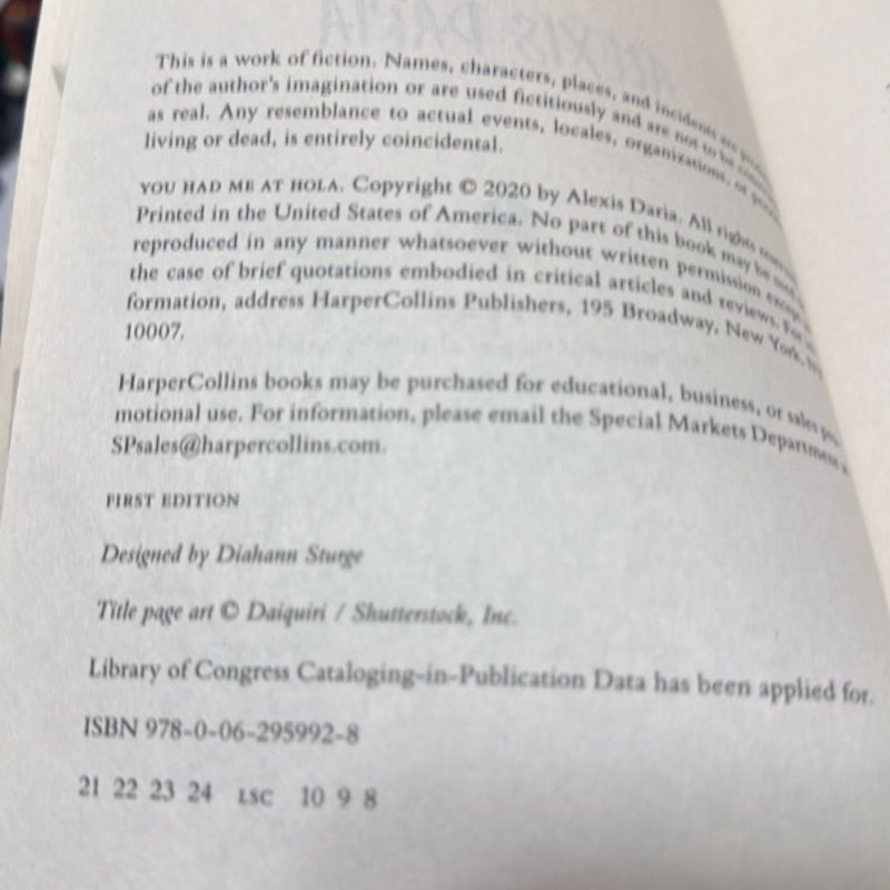 You Had Me at Hola First Edition