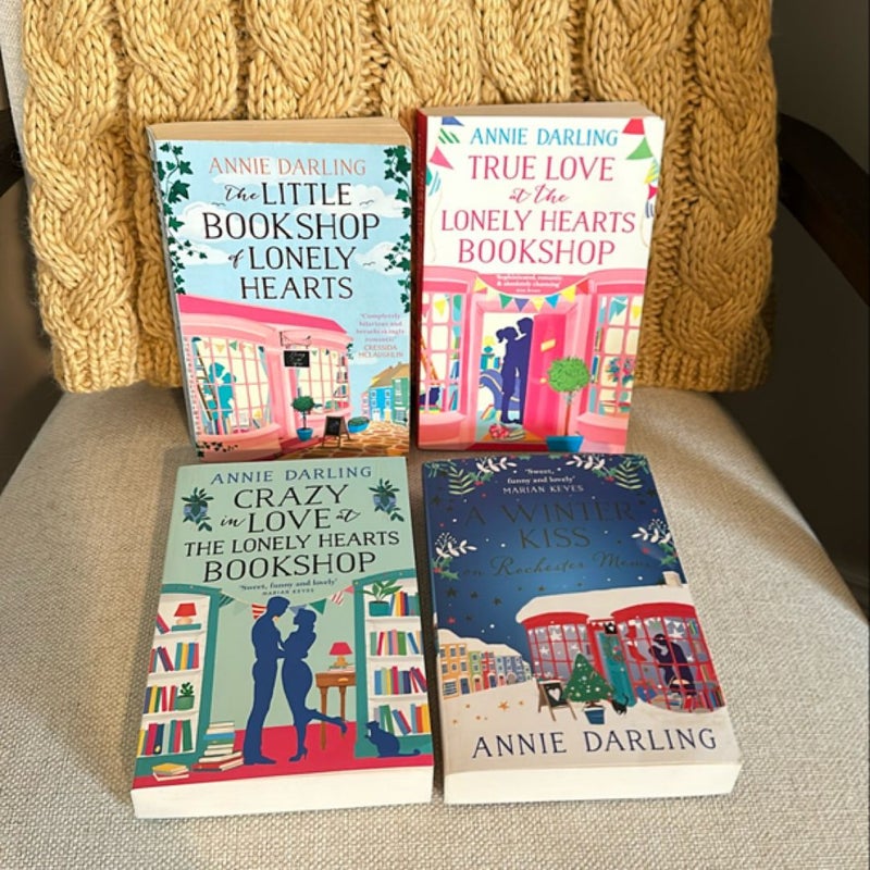 The Little Bookshop of Lonely Hearts, True Love at the Lonely Hearts Bookshop, Crazy in Love at The Lonely Hearts Bookshop & A Winter Kiss on Rochester Mews