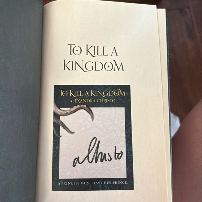 To Kill a Kingdom *With Signed Bookplate*