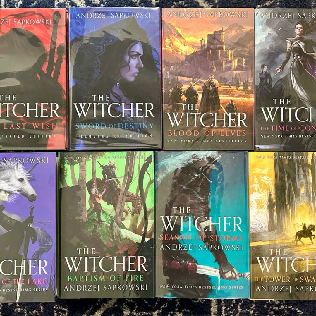 The Witcher Illustrated Edition Complete Set - 8 Book Set by ANDRZEJ ...