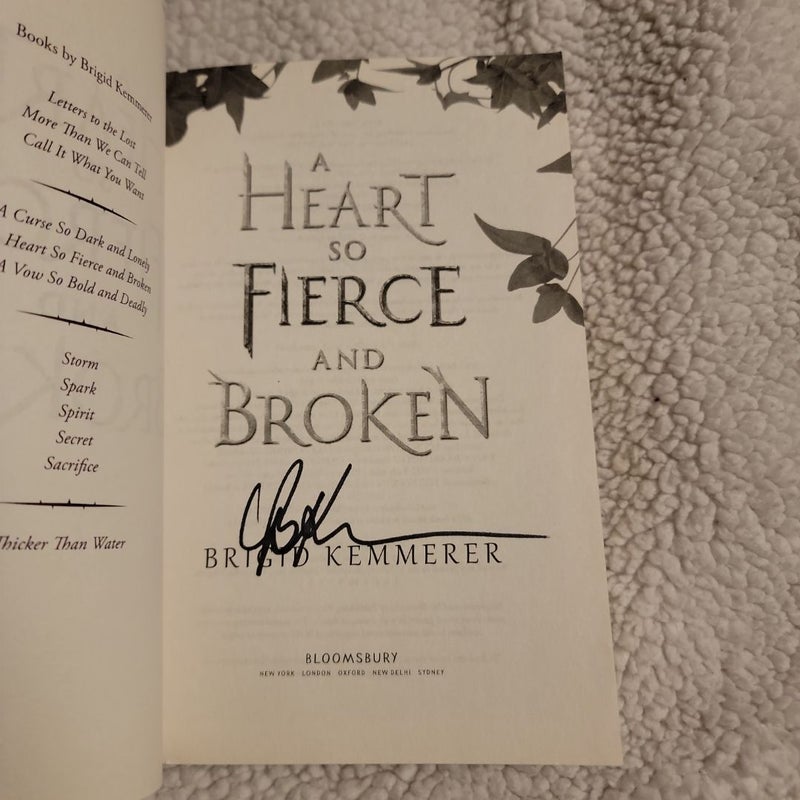 A Heart So Fierce and Broken SIGNED 