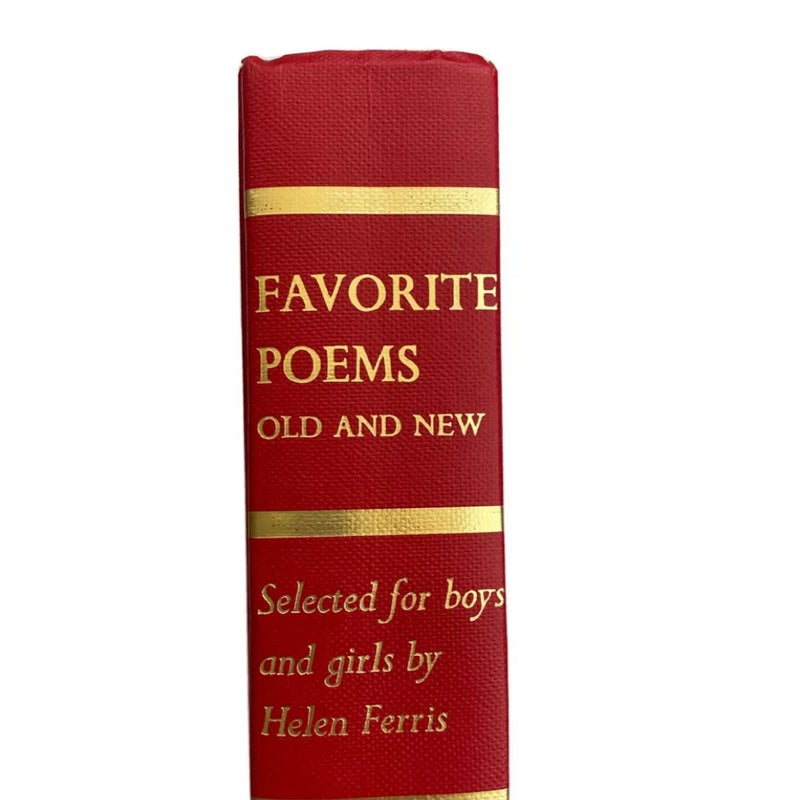 Favorite Poems Old and New 1957 Vintage Hardcover