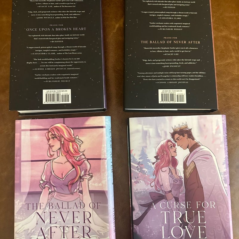 The ballad of never after signed & a curse for true love preorder dust jackets