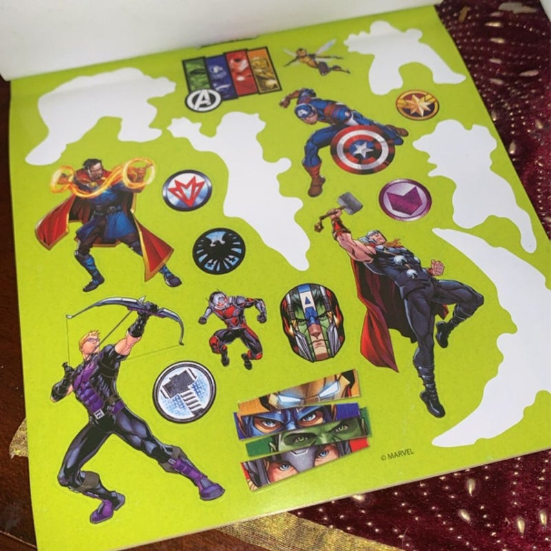Marvel Avengers sticker book pad 