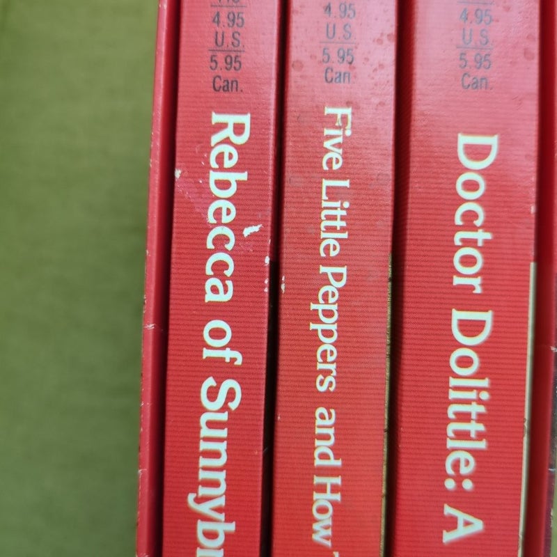 Dell Yearling Classics Set: Doctor Dolittle: A Treasury, Five Little Peppers and How They Grew, Rebecca of Sunnybrook Farm