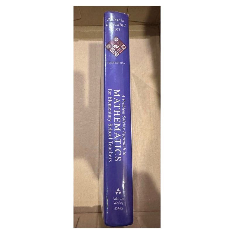Mathematics for Elementary School Teachers