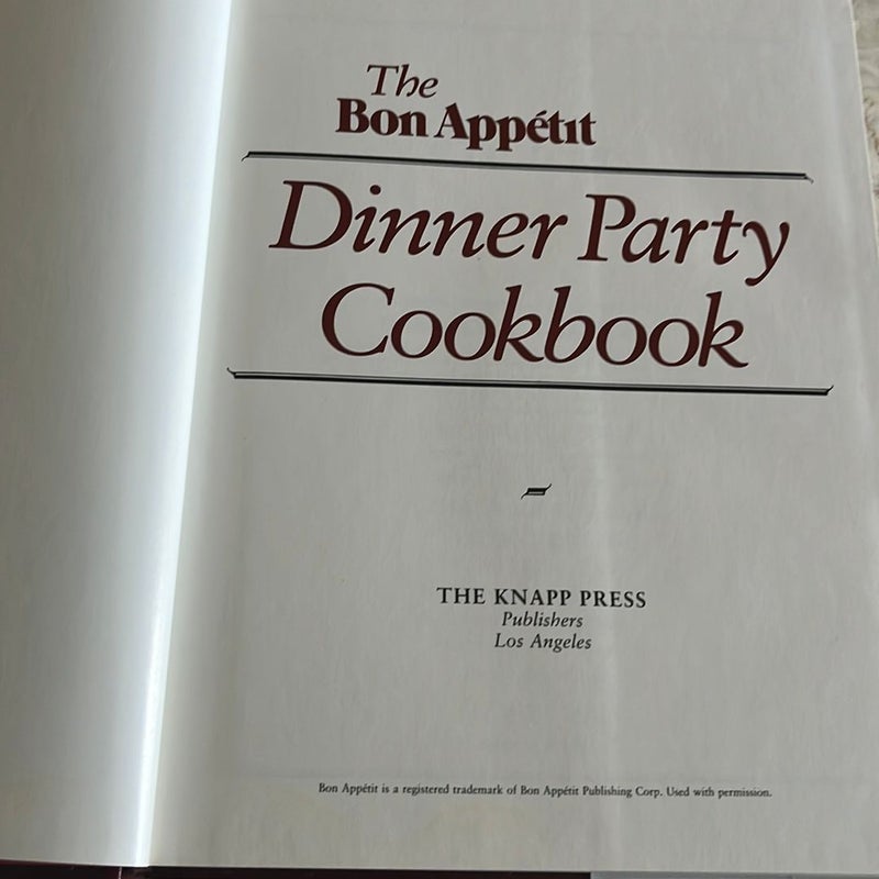 The Bon Appetit Dinner Party Cookbook