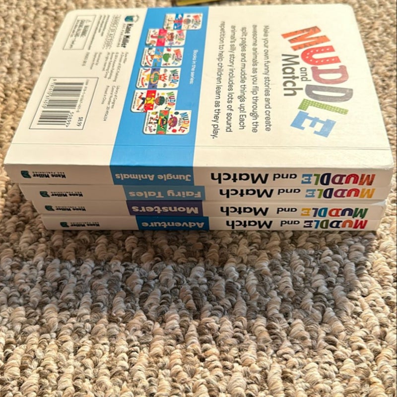 A lot of 4 Muddle and Match books (Kane Miller/Usborne)
