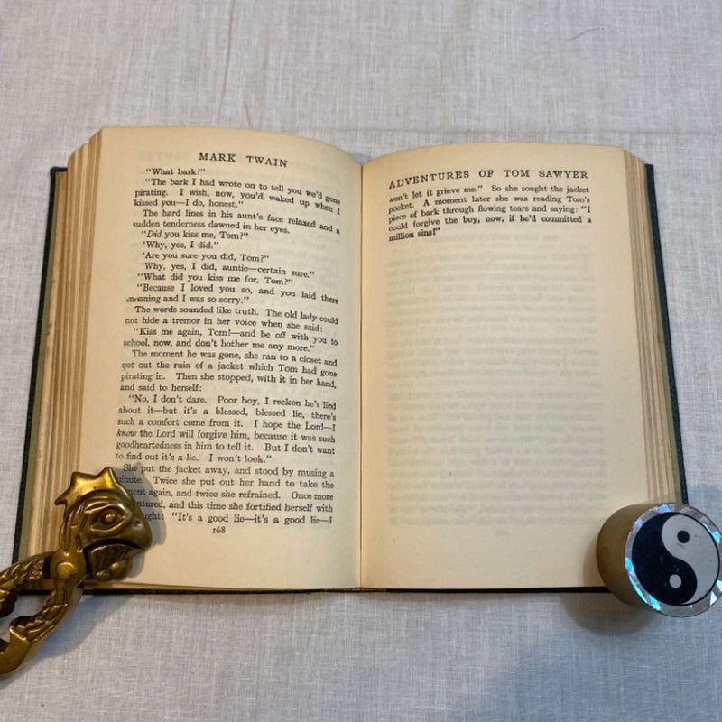 THE ADVENTURES OF TOM SAWYER by MARK  TWAIN COLLIER 1920 Authorized Edition
