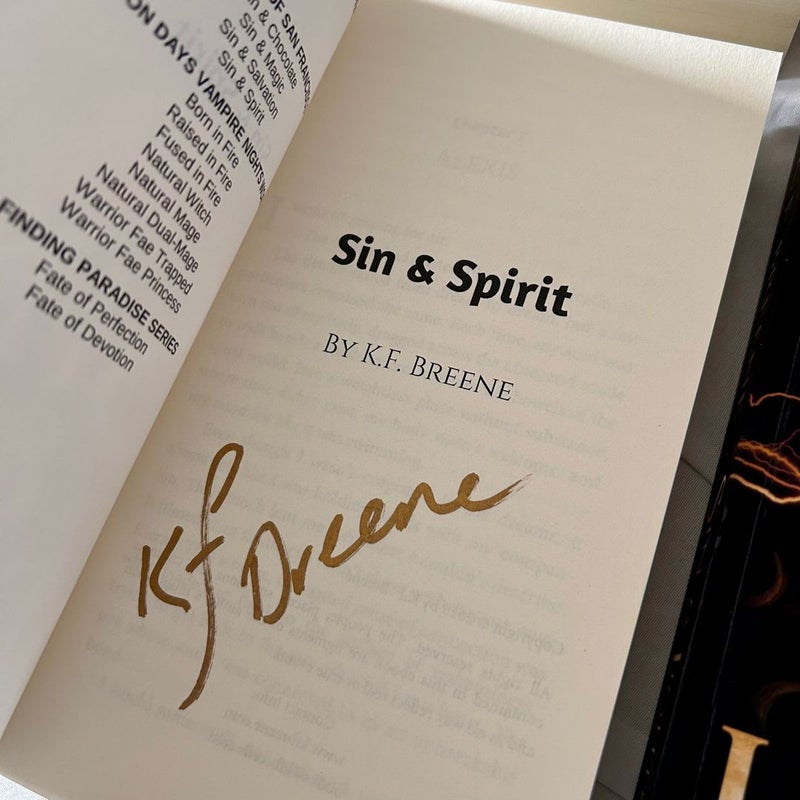 (ALL HAND SIGNED) Demigods of San Francisco Series (Sin & Chocolate; Sin & Magic; Sin & Salvation; Sin & Spirit; Sin & Lightning; Sin & Surrender)
